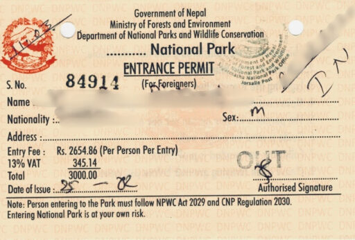 Langtang National Park Permit