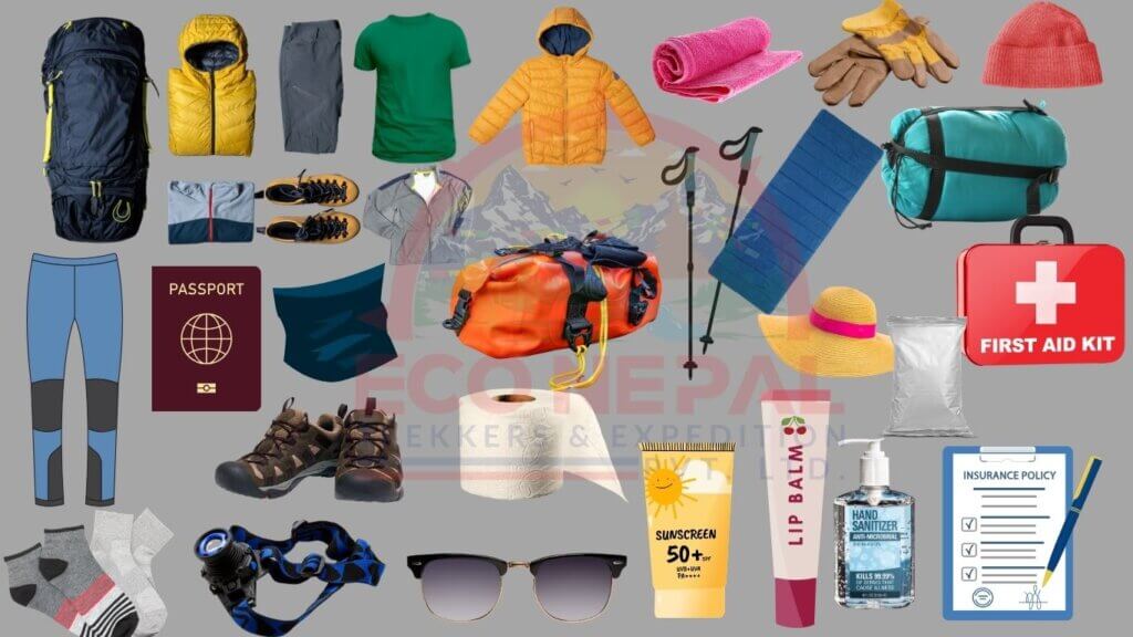 Everest Base Camp Trek Packing List