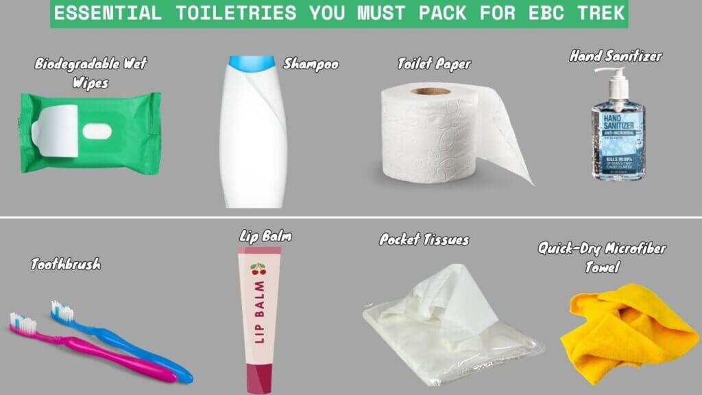 Essential Toiletries You Must Pack for EBC Trek