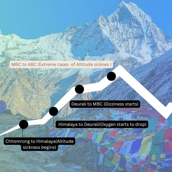 Altitude sickness danger zones annapurna base camp