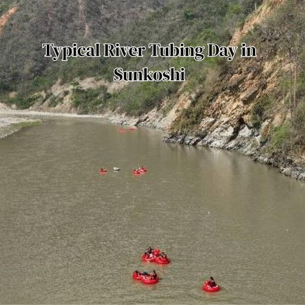 Day river tubing in Sunkoshi