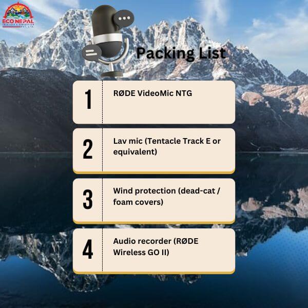 mic packling list everest base camp trek youtube