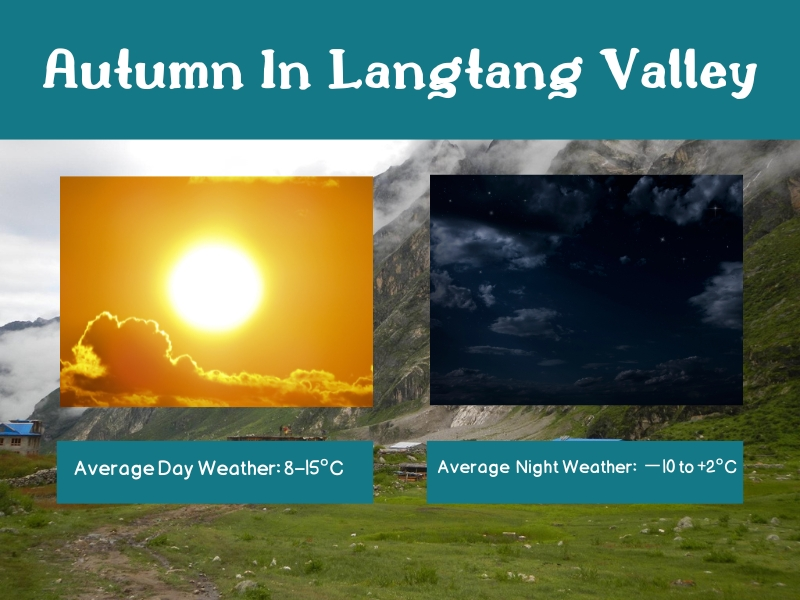 Average Weather During Autumn In Langtang Valley