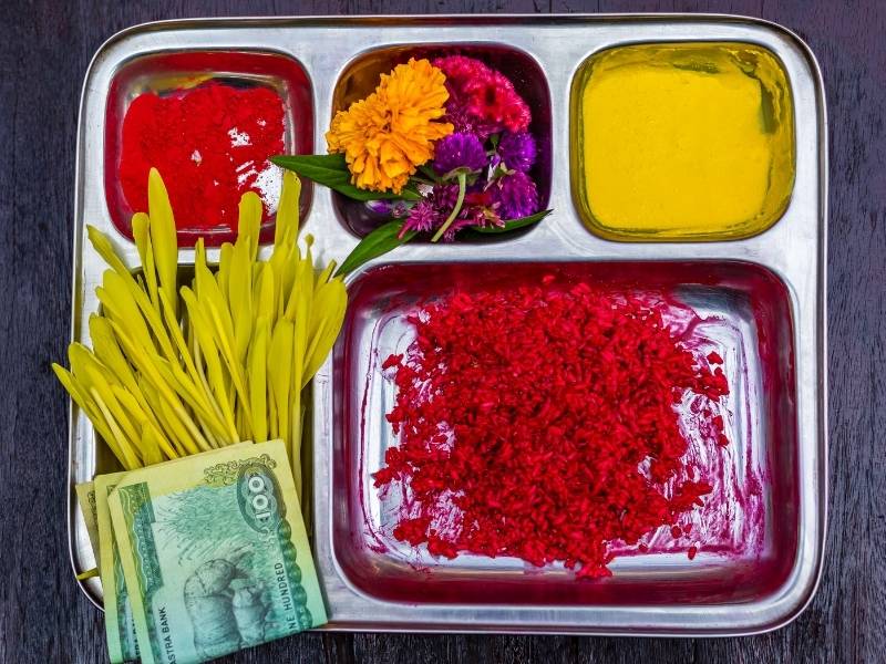 Nepal Trip In September 2025 | Weather, Culture & Trek Guide 3 Dashain Tika Thali