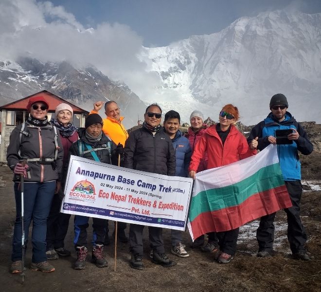 About Us 1 Eco Nepal Trekkers at Annapurna Base Camp