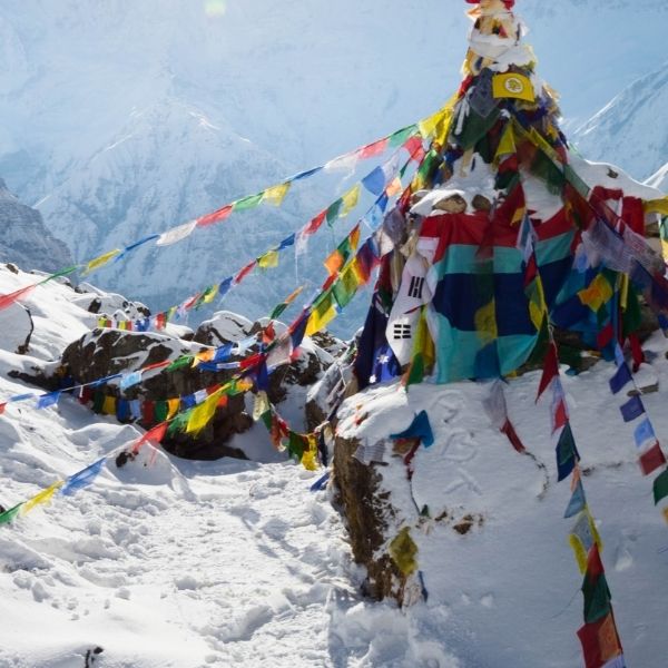 Langtang Valley during winter