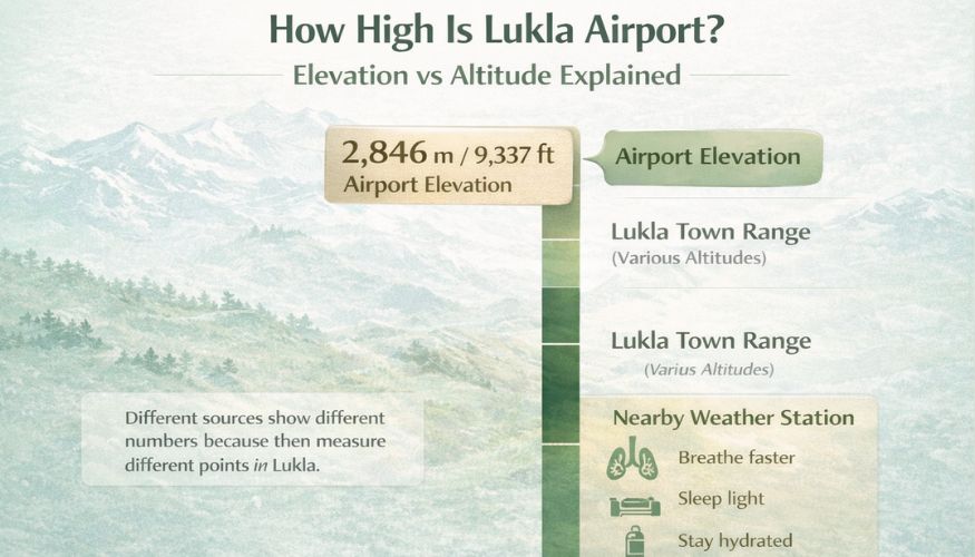Lukla Airport Elevation