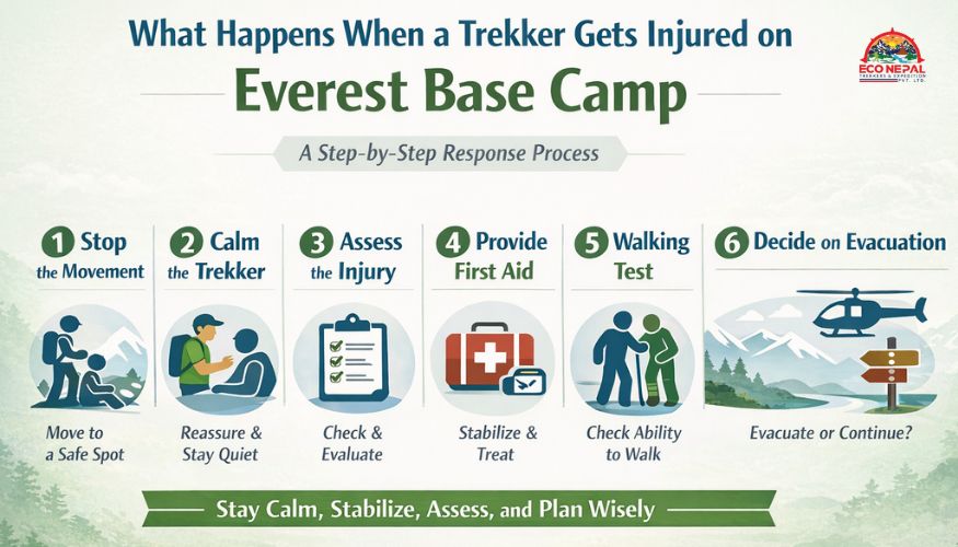 What Happens When A Trekker Gets Injured On Everest Base Camp Trek? 1 What Does Guide Do When Injury Happens In Everest Base Camp