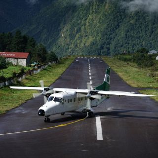 Airplane at Lukla