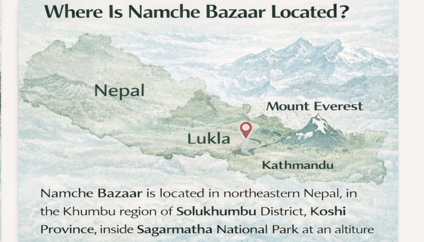 Namche Bazaar Location
