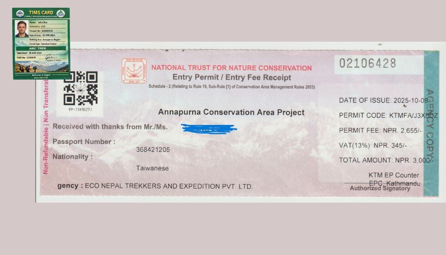 Trekking Permits for Annapurna Base Camp Trek