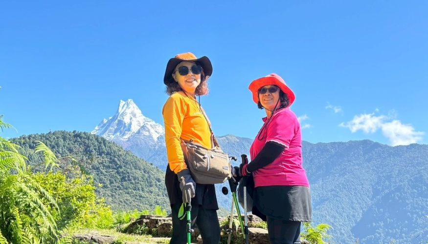 Annapurna Base Camp Trail views during Autumn