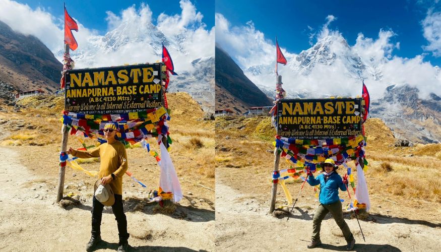 Annapurna Base Camp at 4,130m above sea level