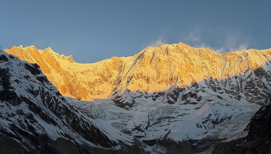 Annapurna Mountain Range View from Base Camp