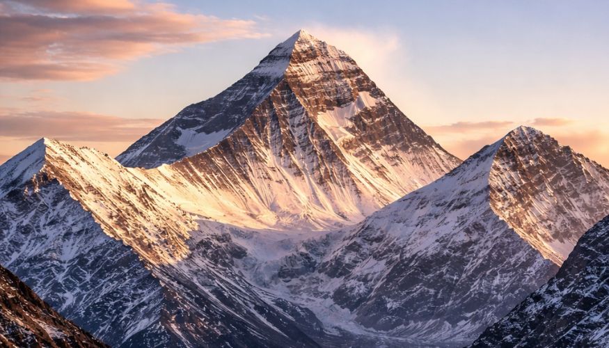 Golden sunrise over Chomolungma