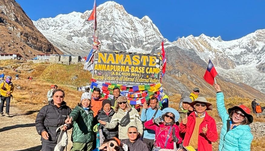 Mountain views from Annapurna Base Camp
