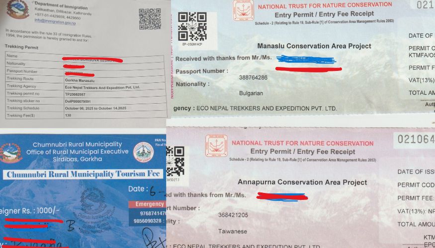 Permits Required for Manaslu Trek