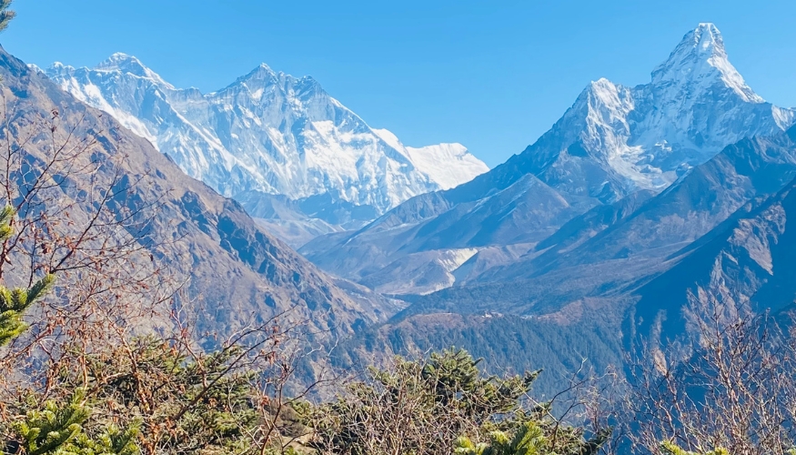 Everest Base Camp Trek Itinerary 6 Ama Dablam Mountain View during the EBC Trek