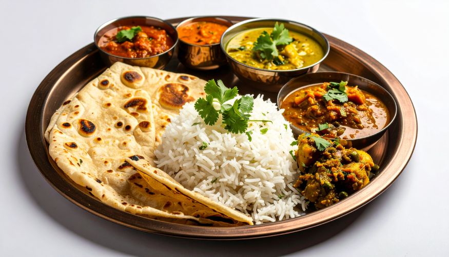 Nepali Typical dal bhat