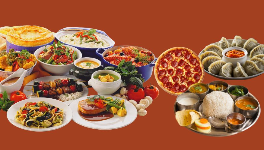 Nepali food and international cuisine