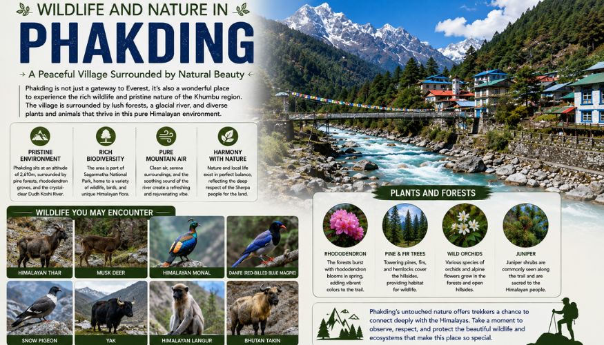 Wildlife and Nature In Phakding 