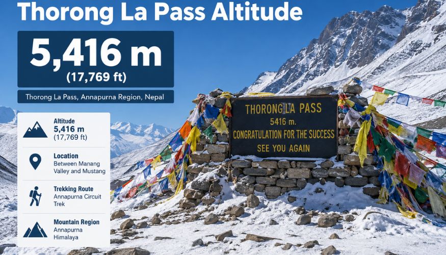 Thorong La Pass 2 Thorong La Pass Altitude